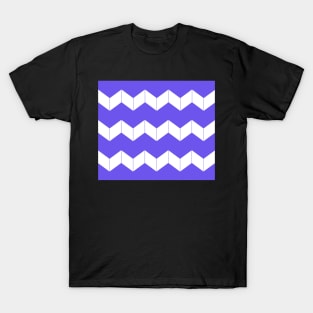 Abstract geometric pattern - zigzag - blue and white. T-Shirt